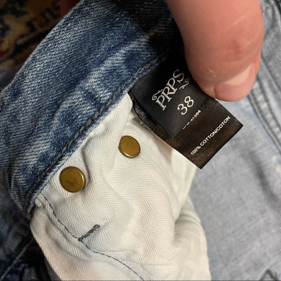 SOLD Authentic PRPS distressed denim jeans made in UAE size 38 - Picture 3 of 8